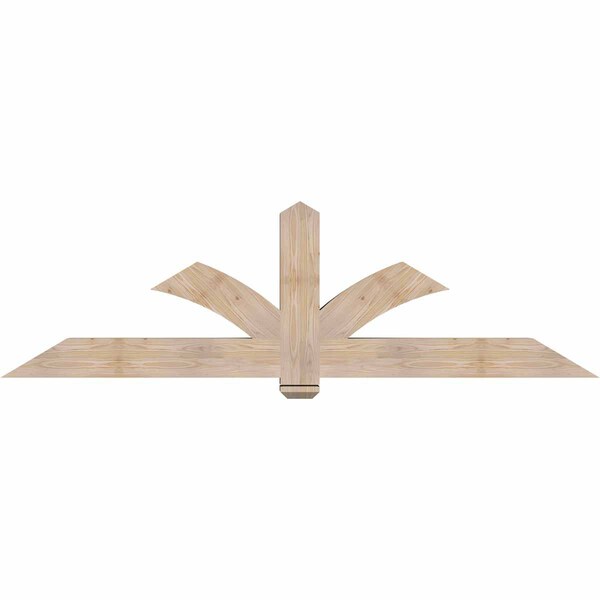 Ekena Millwork Redmond Smooth Timber Gable Bracket, Douglas Fir, 84"W x 24"H x 5 1/2"D x 5 1/2"F, 7/12 Pitch GBW084X24X0606RED00SDF - main